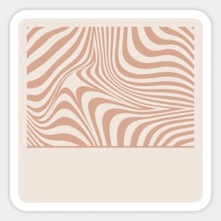 Pattern beige and pink wavy Sticker